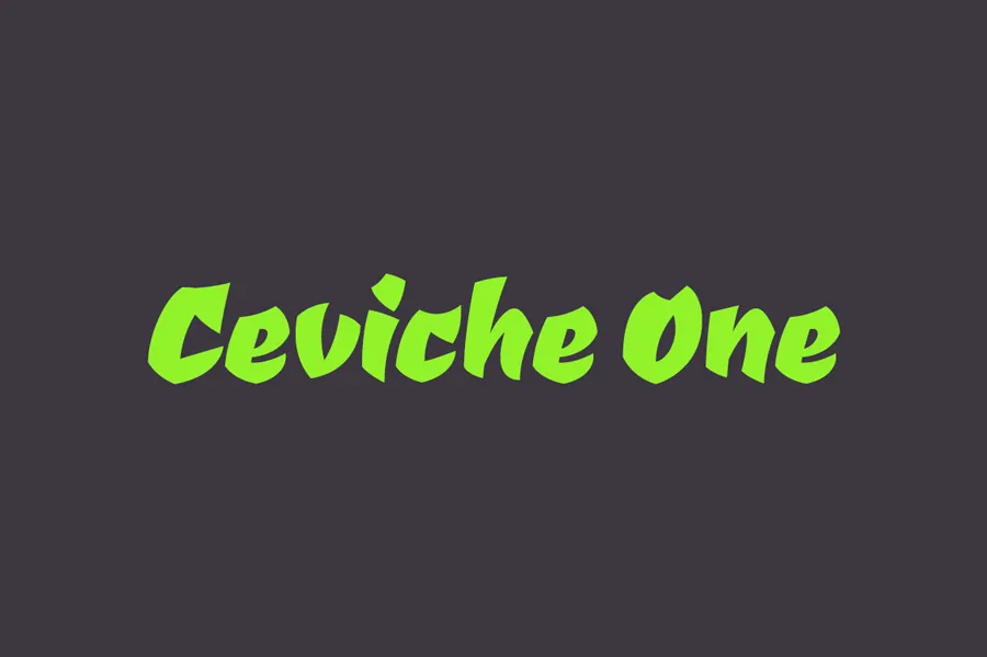 Ceviche One Font