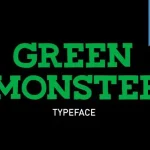 CF Green Monster font - Fonte Grátis CF Green Monster font