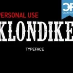 CF Klondike Typeface