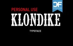 CF Klondike Typeface