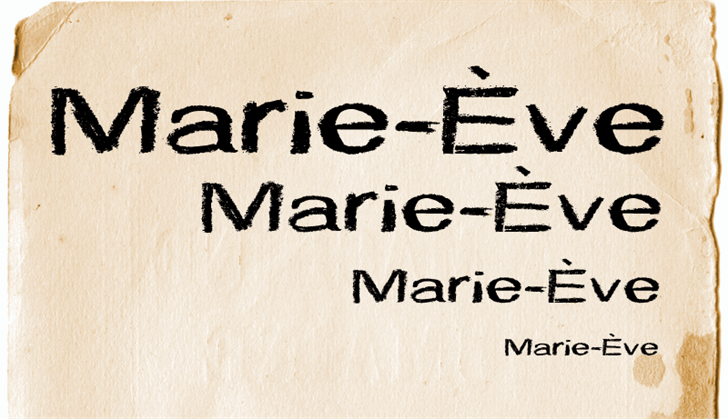 CF Marie Eve font