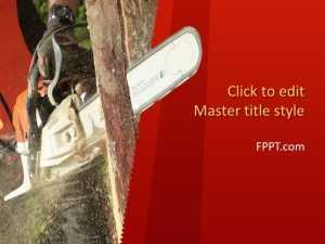 Chainsaw PowerPoint Template