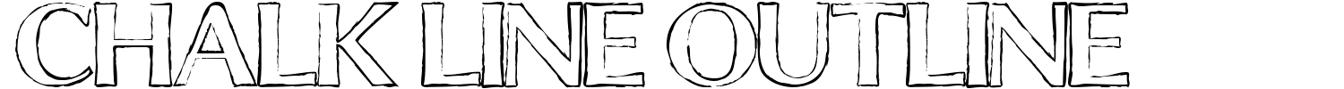 Chalk Line Outline Font