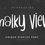 Chalky View Display Font