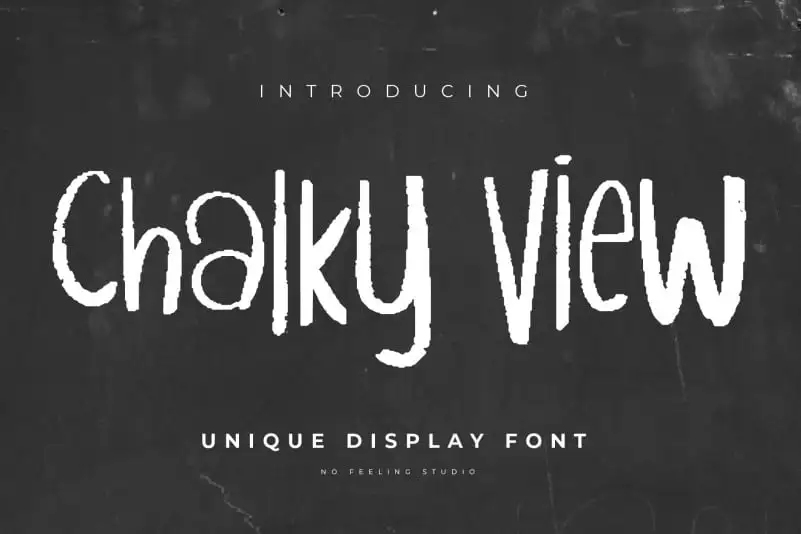 Chalky View Display Font