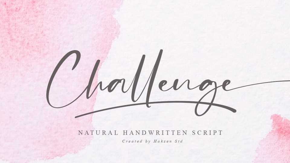 Challenge Script Font › Fontesk