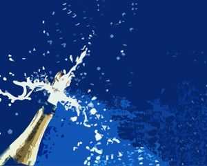 Champagne for Celebration PowerPoint Template
