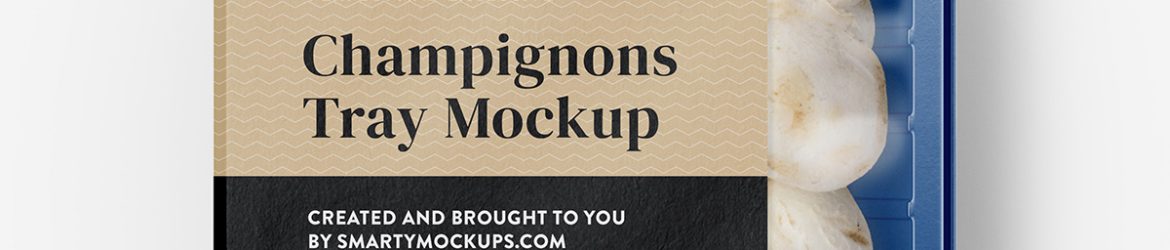 Champignons tray mockup