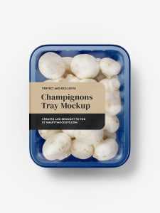 Champignons tray mockup
