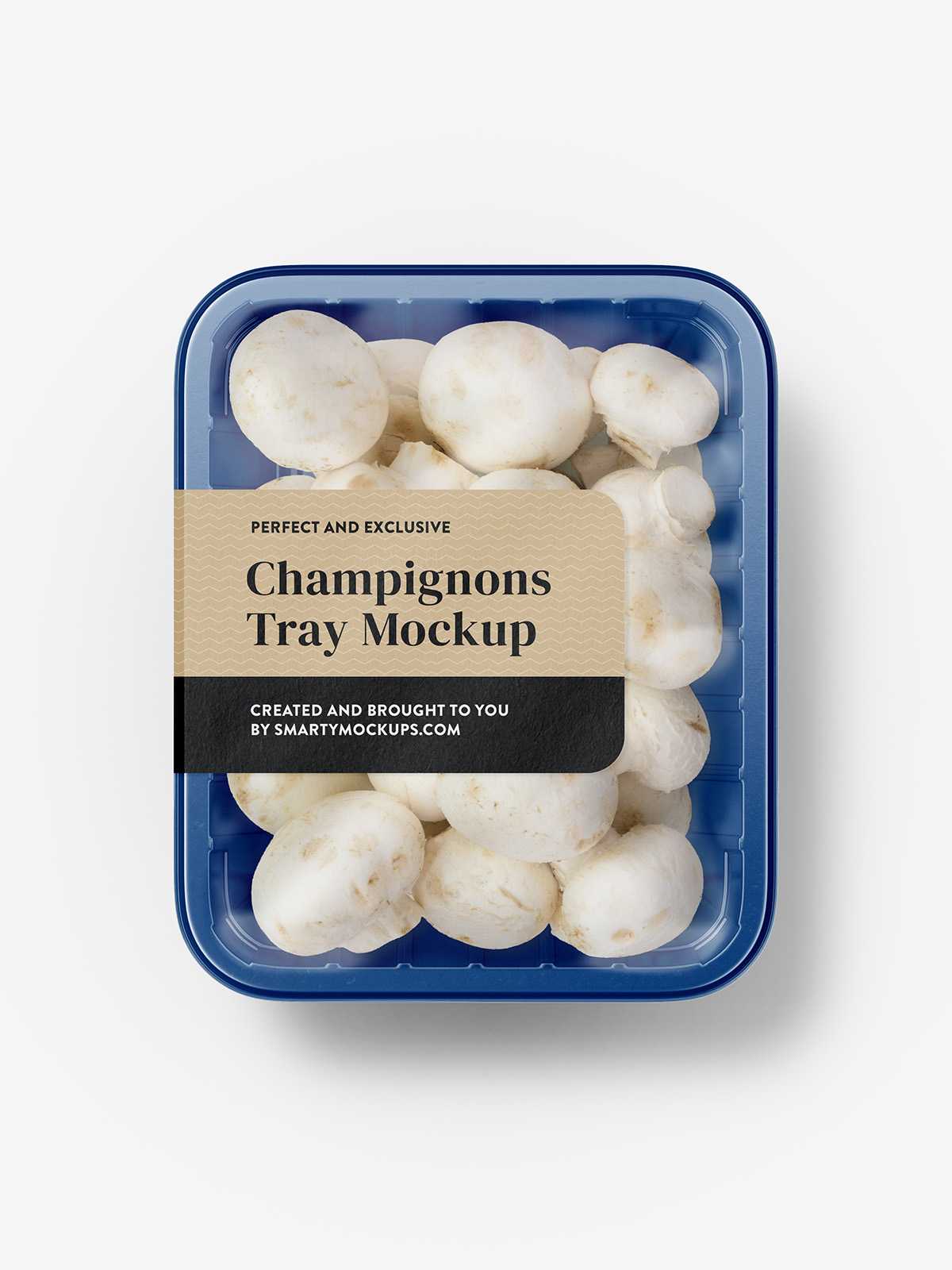 Champignons tray mockup