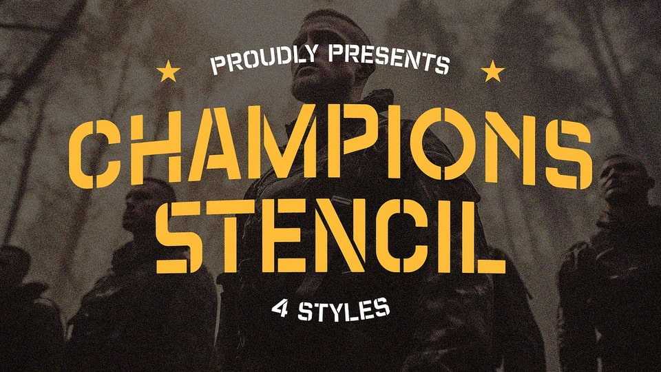 Champions Stencil Font › Fontesk