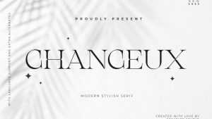 Chanceux Font › Fontesk