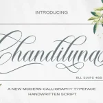 Chandiluna Calligraphy Font