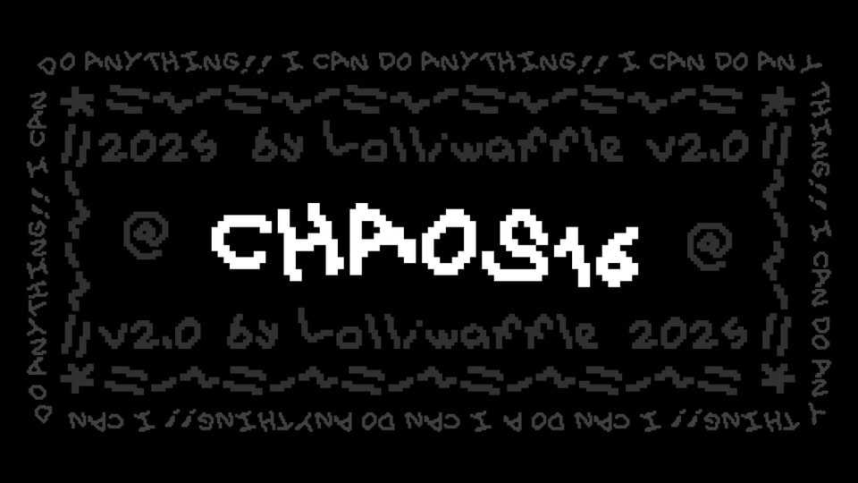 Chaos16 Font › Fontesk