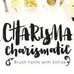 Charisma Brush Fonts with Extras - Fonte Grátis Charisma Brush Fonts with Extras