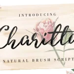 Charitta Organic Script Font - Fonte Grátis Charitta Organic Script Font