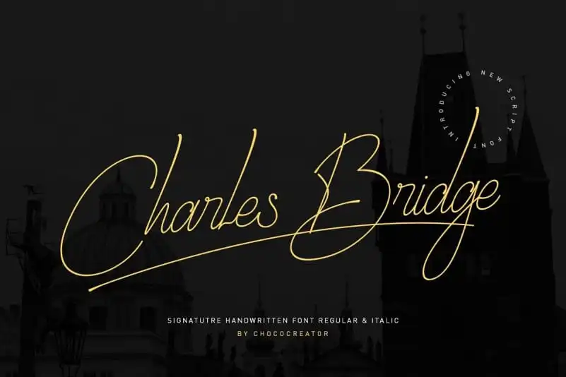 Charles Bridge Handwritten Font