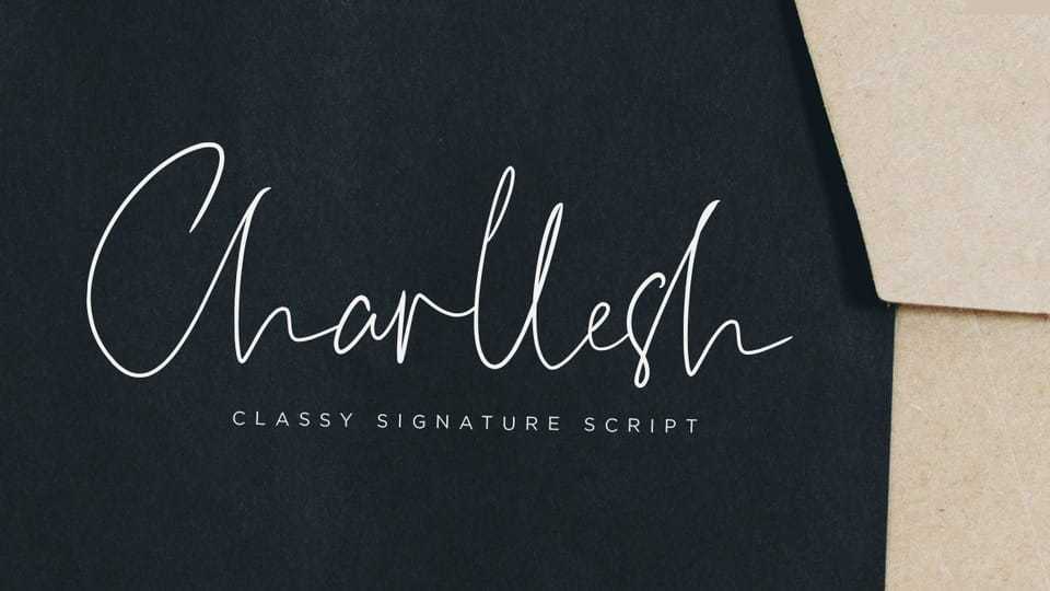 Charllesh Font › Fontesk