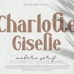 Charlotte Giselle Serif Font
