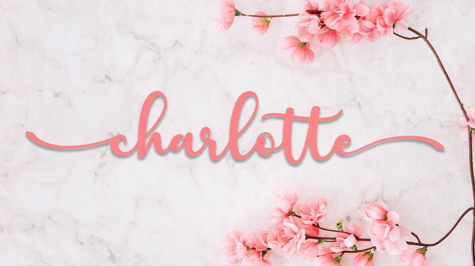 Charlotte Script Font › Fontesk