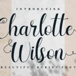 Charlotte Wilson Calligraphy Font - Fonte Grátis Charlotte Wilson Calligraphy Font