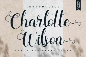 Charlotte Wilson Calligraphy Font