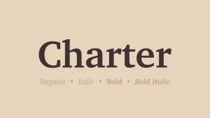 Charter Font Family › Fontesk