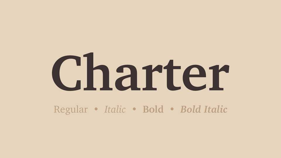 Charter Font Family › Fontesk