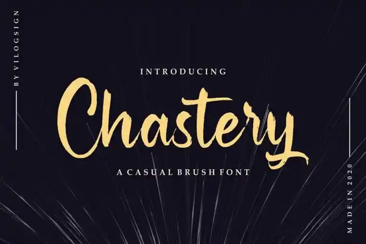 Chastery Brush Font
