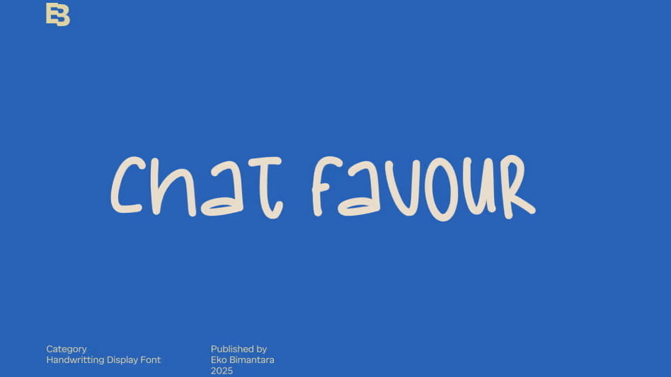 Chat Favour Font › Fontesk