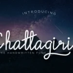 Chattagirie - Handwritten Font - Fonte Grátis Chattagirie - Handwritten Font