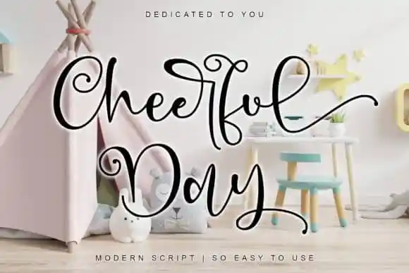 Cheerful Day Calligraphy Font