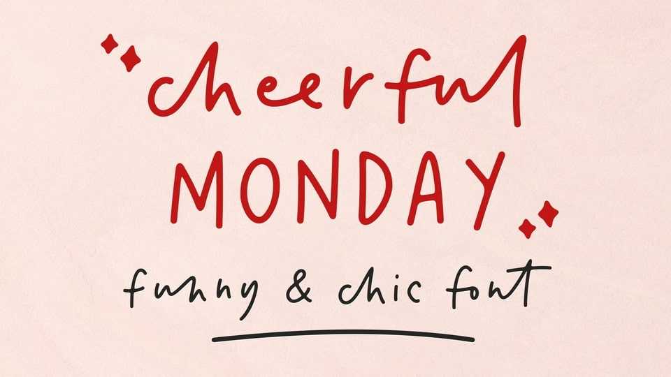 Cheerful Monday Font › Fontesk