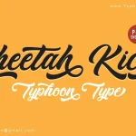 Cheetah Kick Script Font - Fonte Grátis Cheetah Kick Script Font