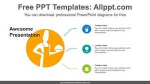 Chef Silhouette PPT Diagram Template