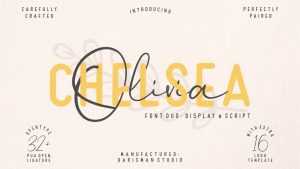 Chelsea Olivia Script Font › Fontesk