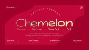Chemelon Font Family › Fontesk