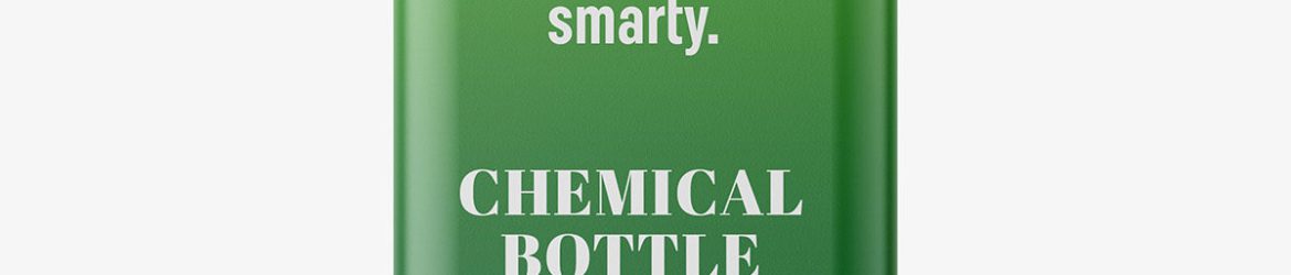 Chemical bottle mockup