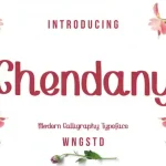 Chendany - Modern Script typeface