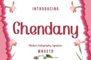 Chendany - Modern Script typeface
