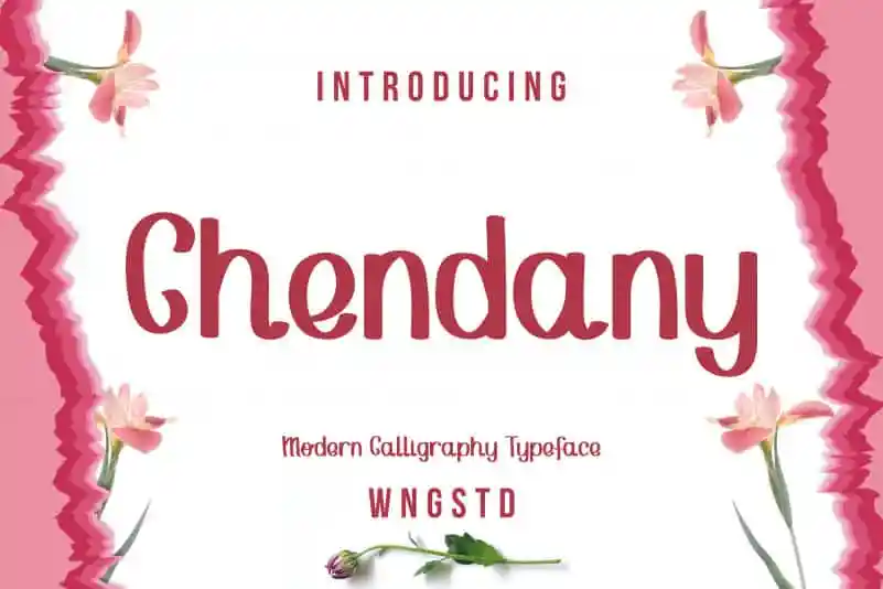 Chendany - Modern Script typeface