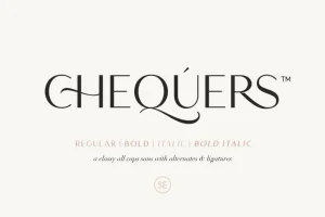 Chequers Font