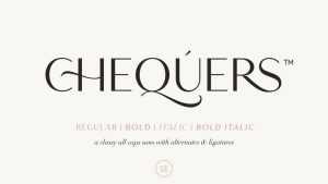 Chequers Font › Fontesk