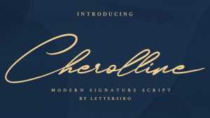 Cherolline Script Font › Fontesk