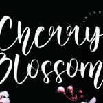 Cherry Blossoms Font - Fonte Grátis Cherry Blossoms Font