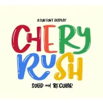 Chery Rush Display Font