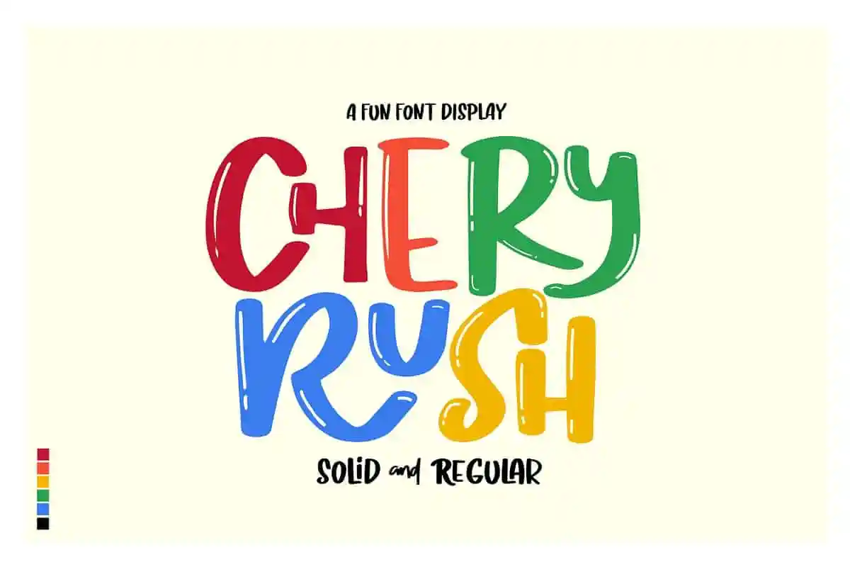 Chery Rush Display Font