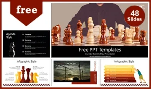 Chess Game Businessman PowerPoint Templates