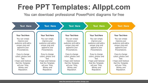 Chevron arrow banner PowerPoint Diagram Template