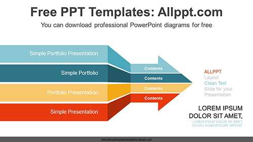 Chevron Arrow Banner PPT Diagram
